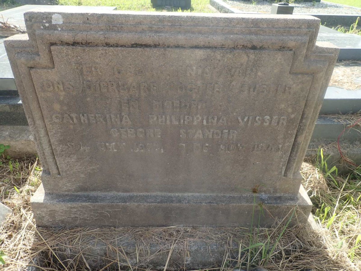VISSER Catharina Philippina nee STANDER 1904-1941