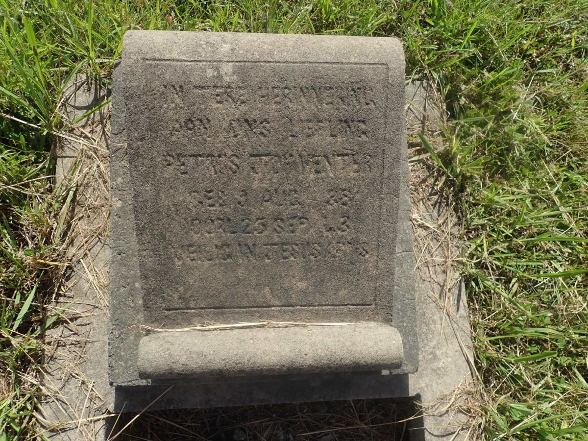 VENTER Petrus Joh. 1938-1943