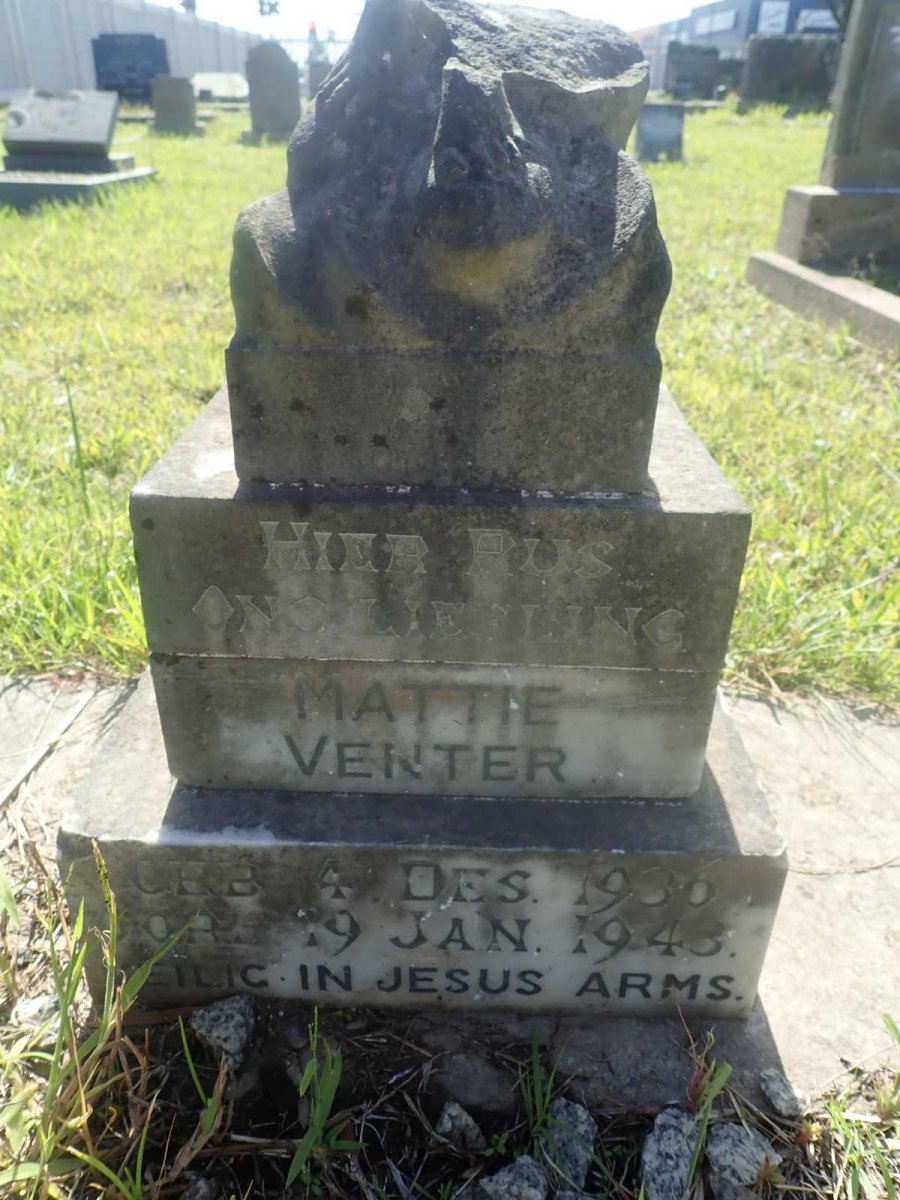 VENTER Mattie 1936-1943
