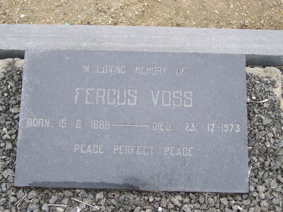 VOSS Fergus 1888-1973