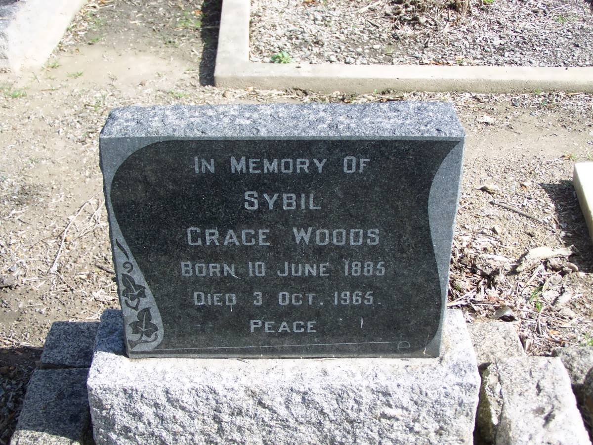 WOODS Sybil Grace 1885-1965