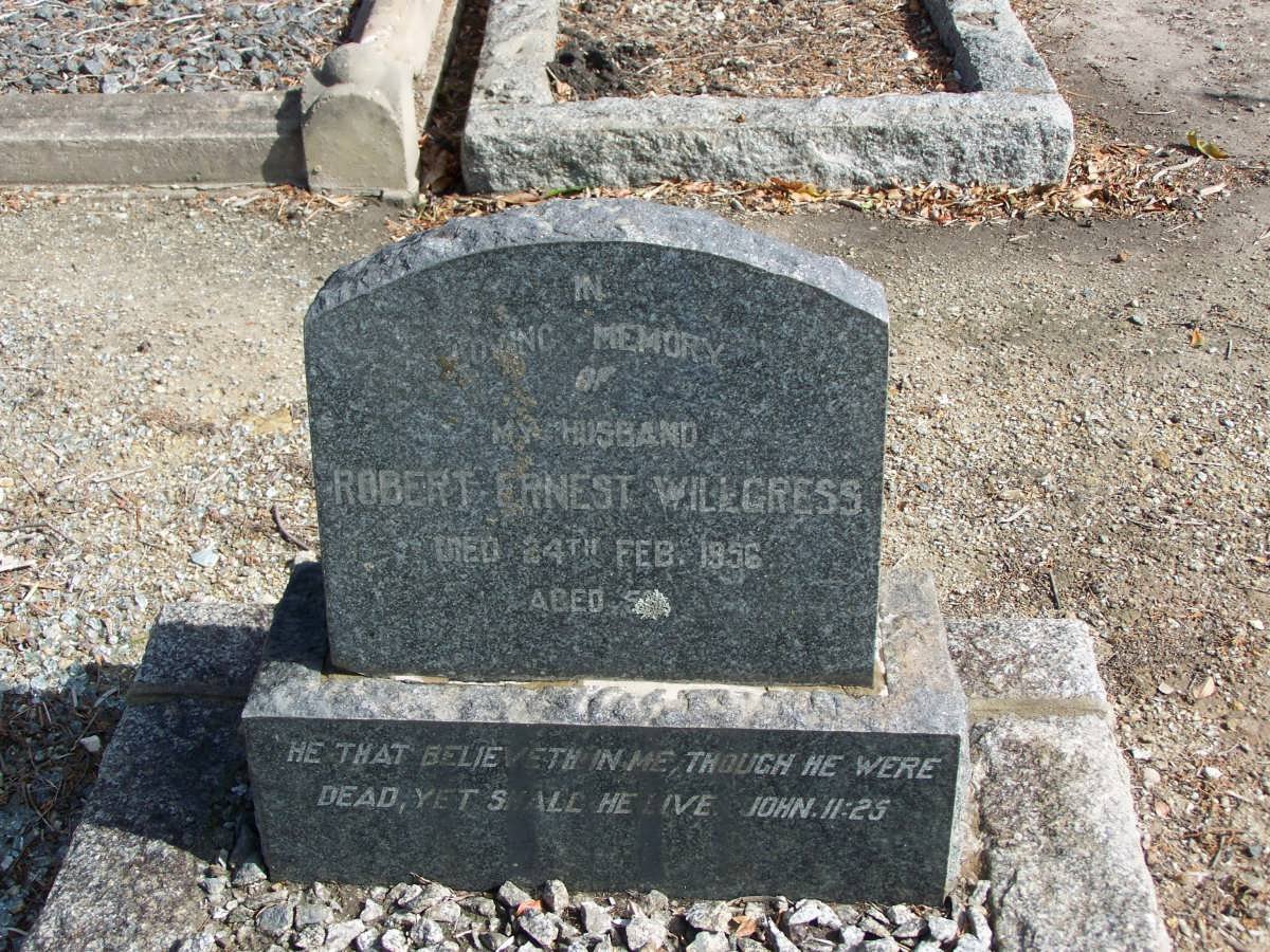WILLGRESS Robert Ernest -1956
