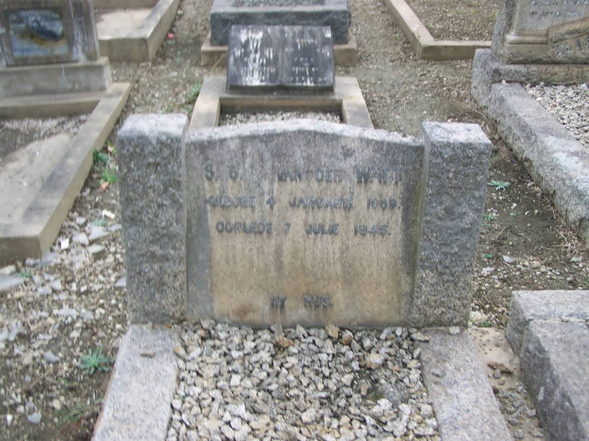 WATT S., van der 1889-1945