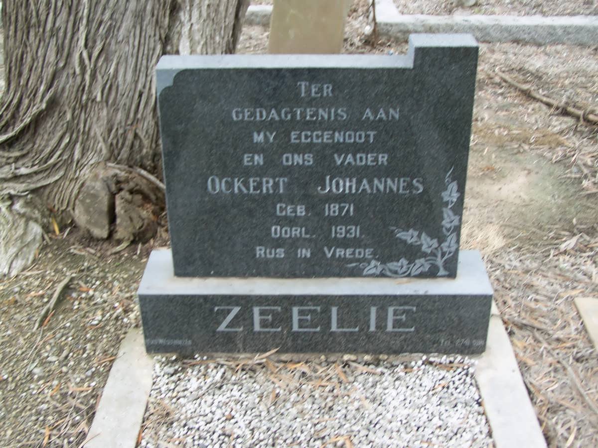 ZEELIE Ockert Johannes 1871-1931