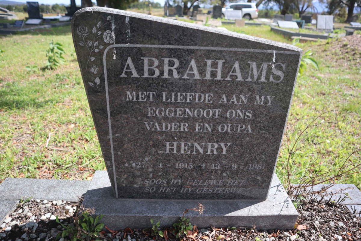 ABRAHAMS Henry 1915-1981
