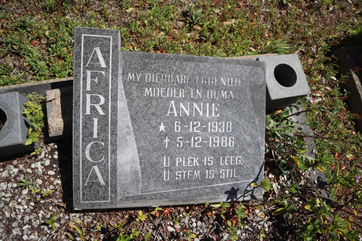 AFRICA Annie 1938-1986
