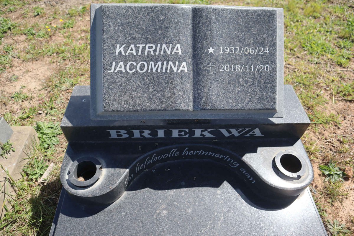 BRIEKWA Katrina Jacomina 1932-2018