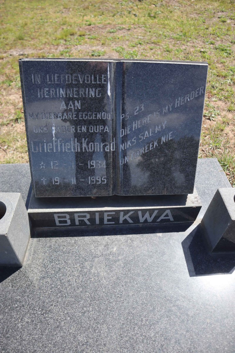 BRIEKWA Grieffieth Konrad 1934-1995