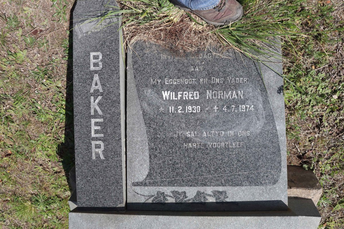 BAKER Wilfred Norman 1930-1974