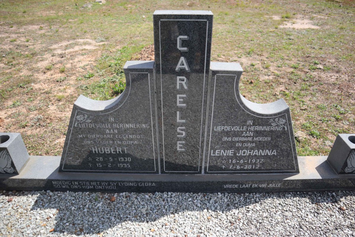 CARELSE Hubert 1930-1995 & Lenie Johanna 1932-2012