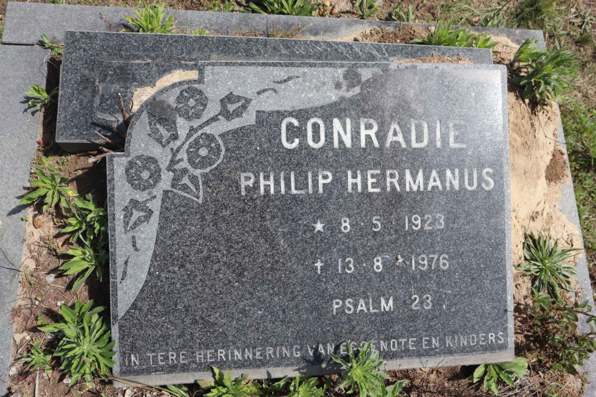 CONRADIE Philip Hermanus 1923-1976