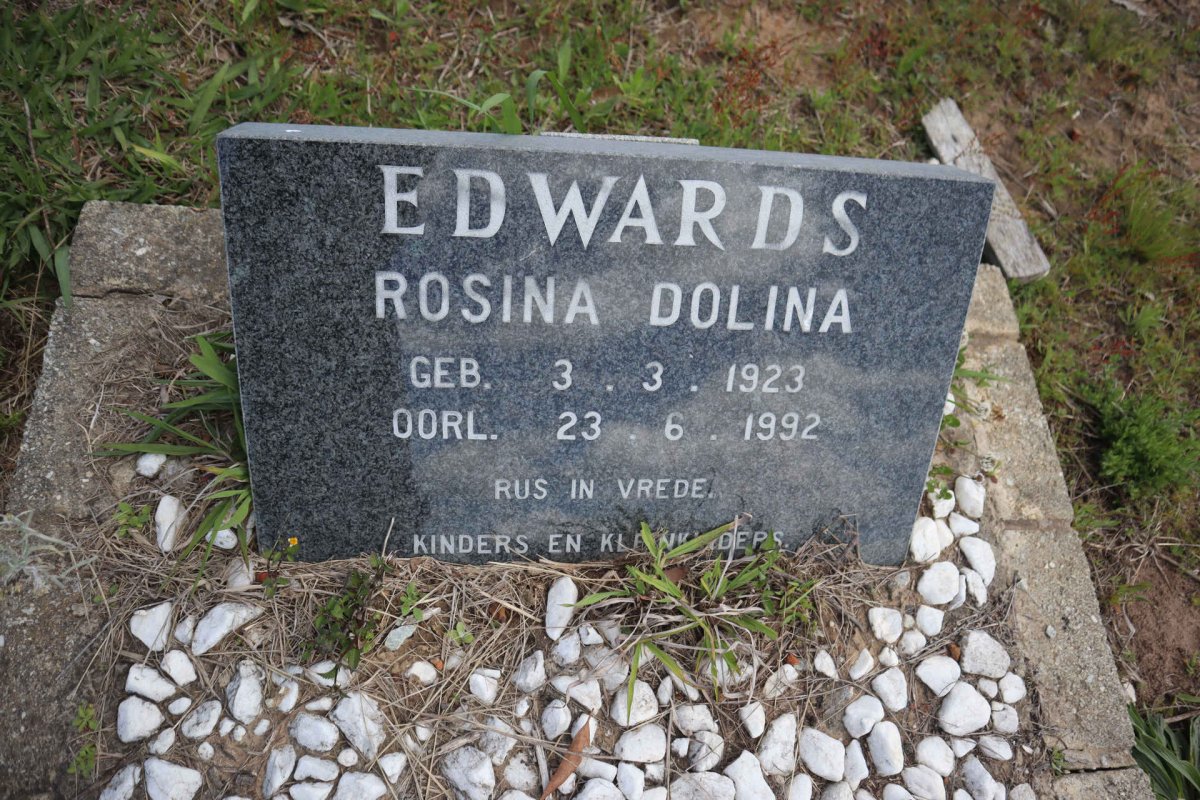 EDWARDS Rosina Dolina 1923-1992