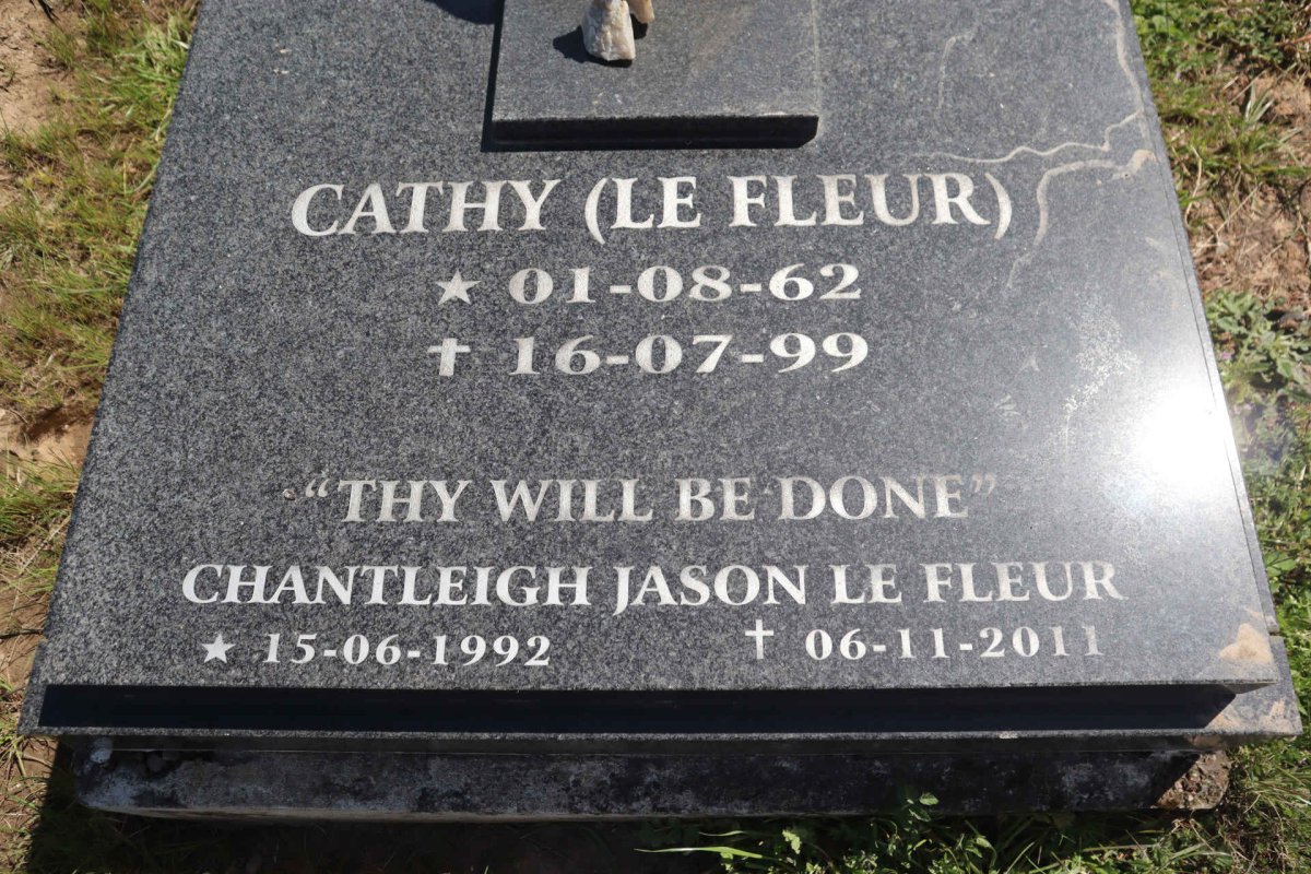 FLEUR Cathy, le 1962-1999 :: LE FLEUR Chantleigh Jason 1992-2011