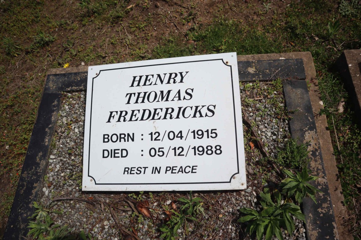 FREDERICKS Henry Thomas 1915-1988