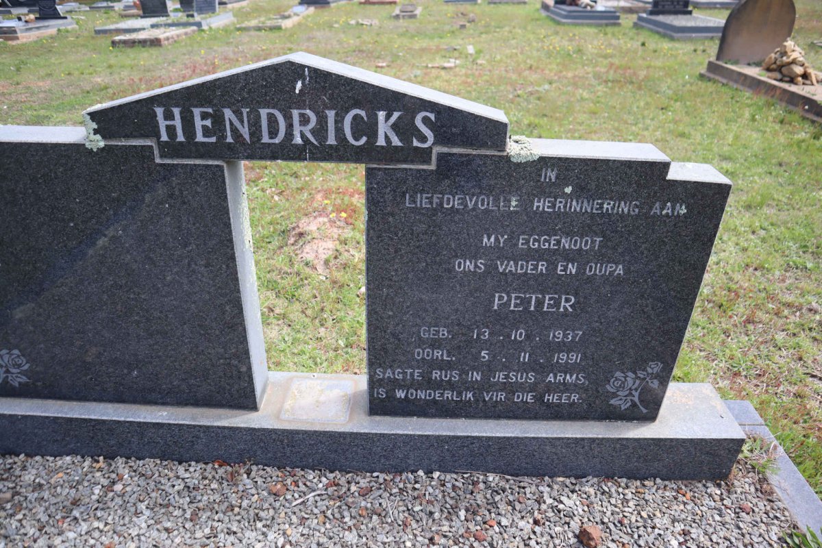 HENDRICKS Peter 1937-1991