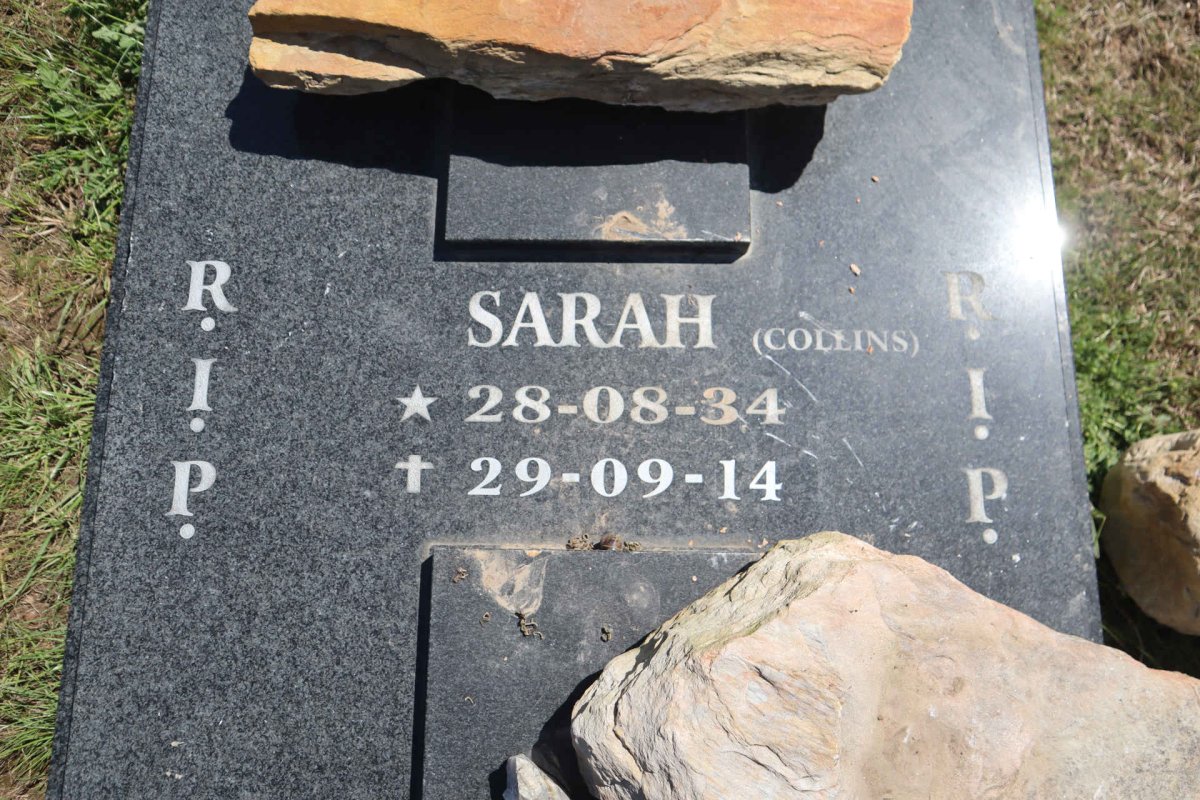 HENDRICKS Sarah nee COLLINS 1934-2014