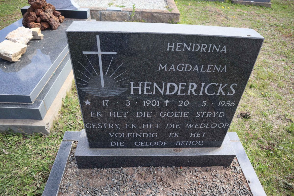 HENDRICKS Hendrina Magdalena 1901-1986
