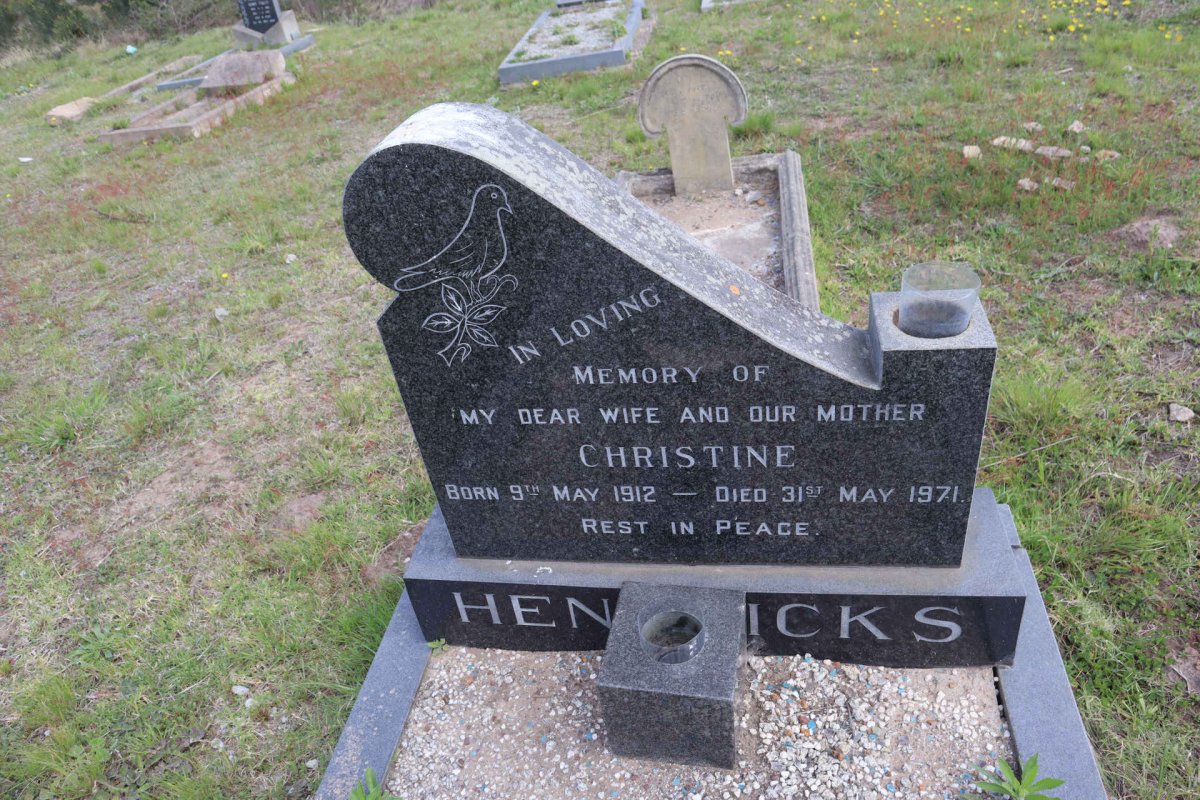 HENDRICKS Christine 1912-1971