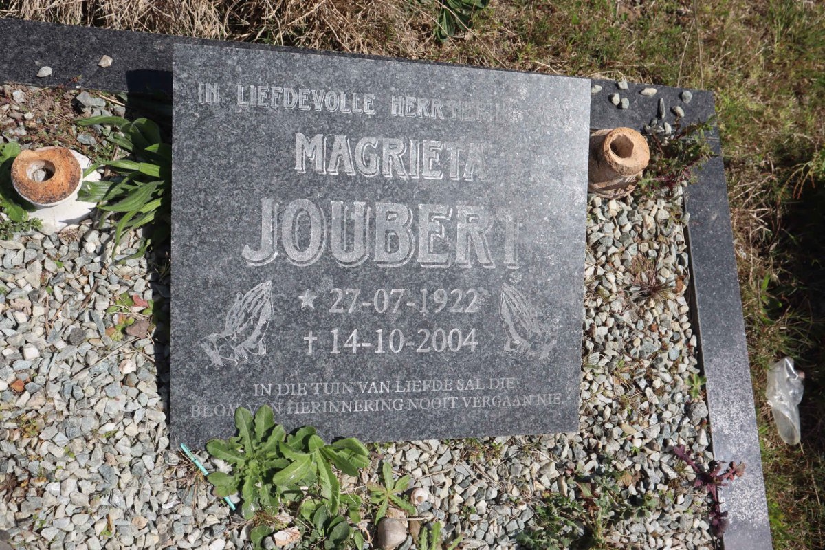 JOUBERT Magrieta 1922-2004