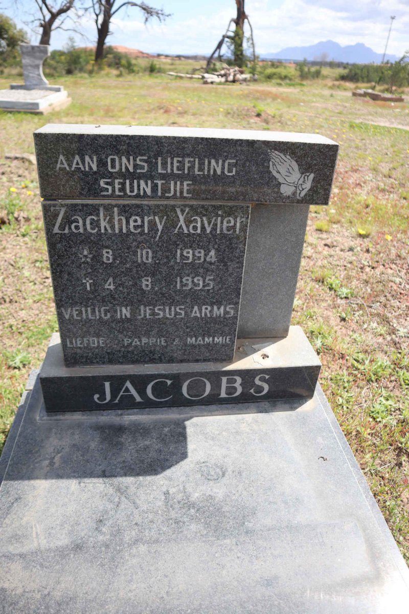 JACOBS Zackhery Xavier 1994-1995