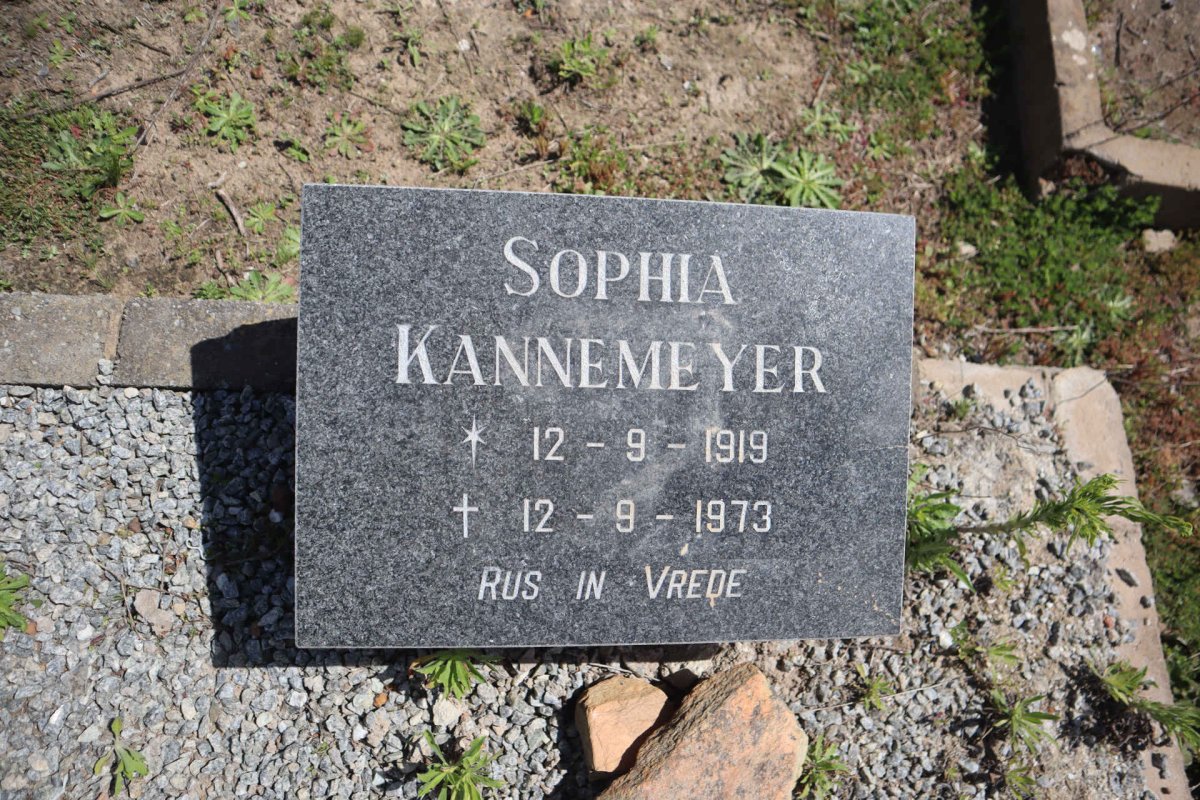 KANNEMEYER Sophia 1919-1973
