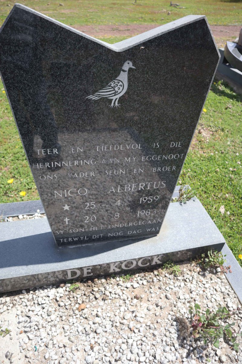 KOCK Nico Albertus, de 1959-1983 