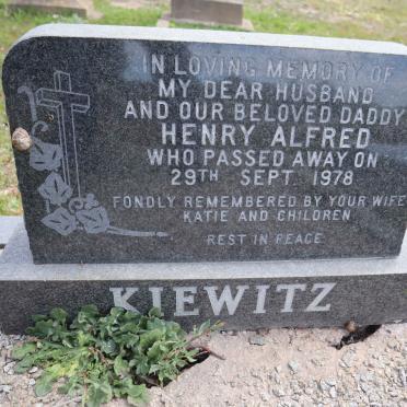 KIEWITZ Henry Alfred -1978