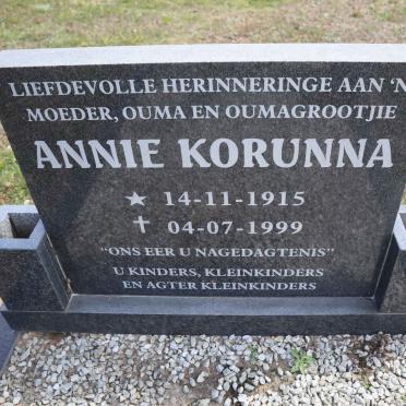 KORUNNA Annie 1915-1999