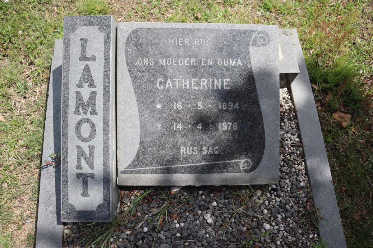 LAMONT Catherine 1894-1979