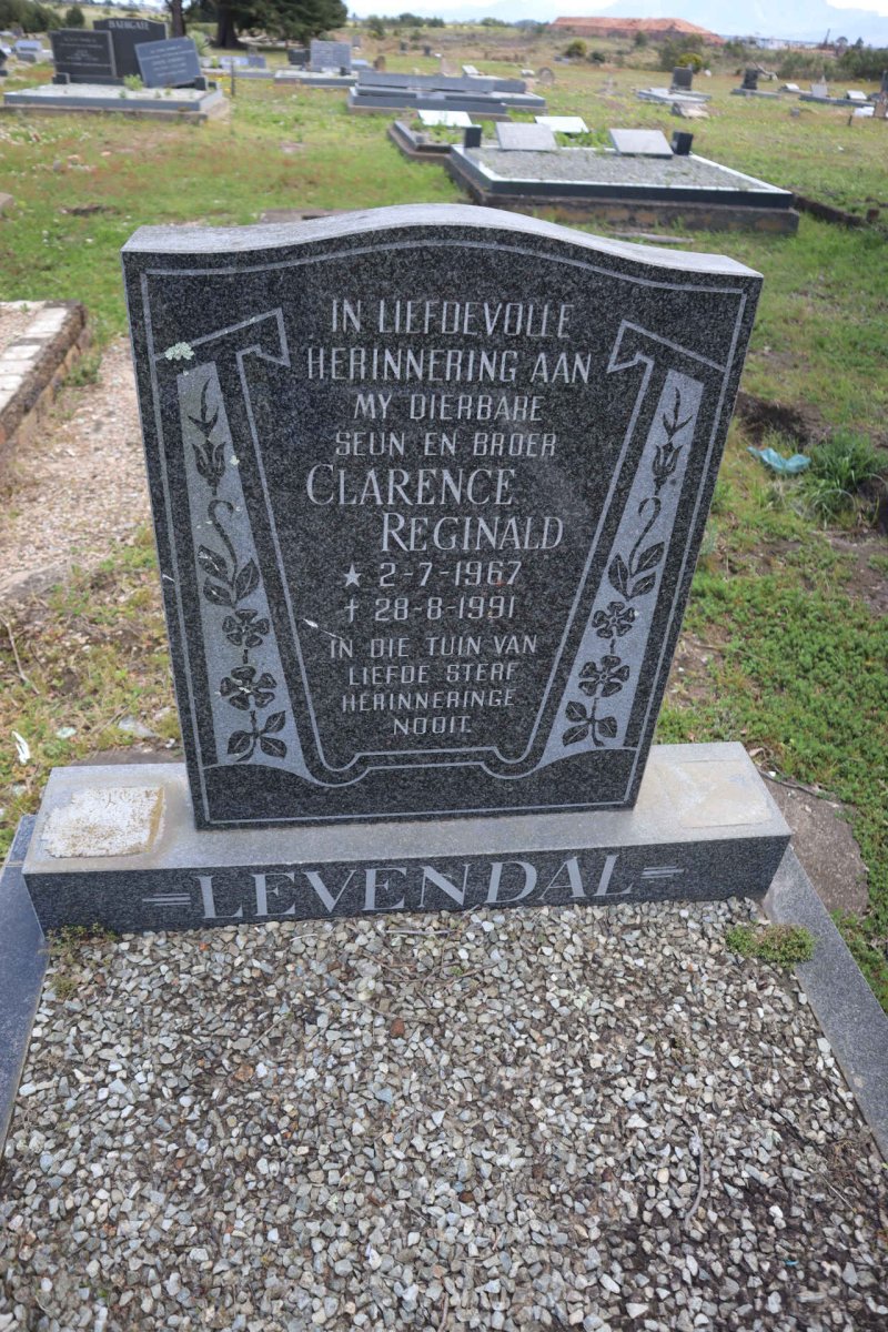 LEVENDAL Clarence Reginald 1967-1991
