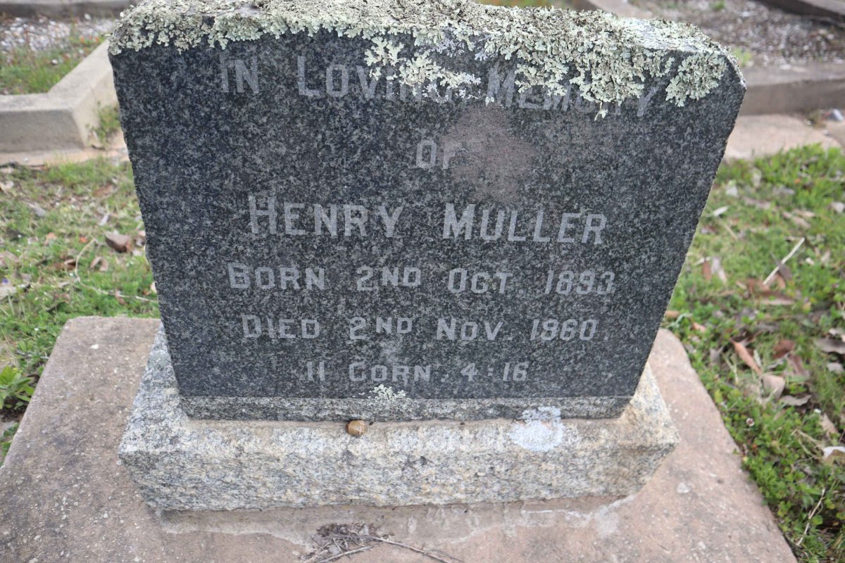 MULLER Henry 1893-1960