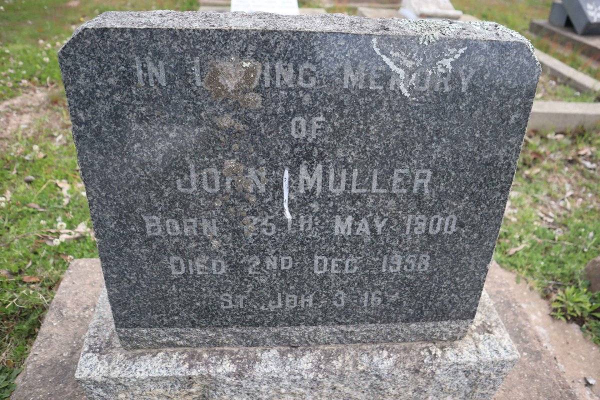 MULLER John 1900-1958