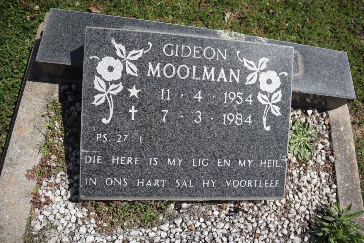 MOOLMAN Gideon 1954-1984