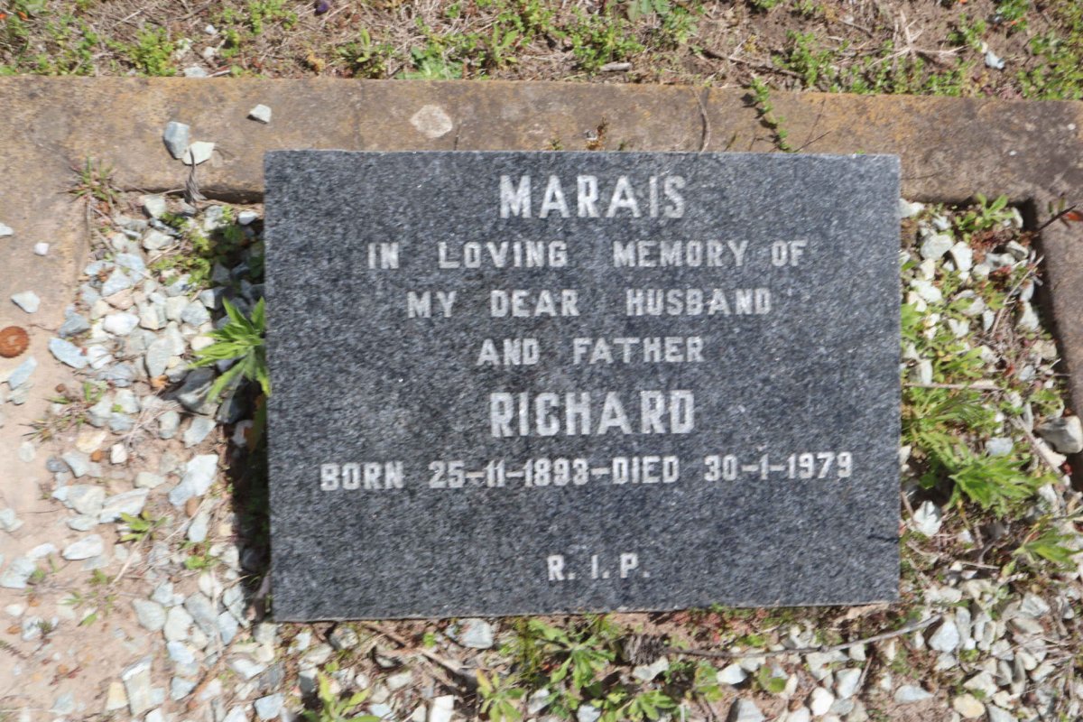 MARAIS Richard 1893-1979