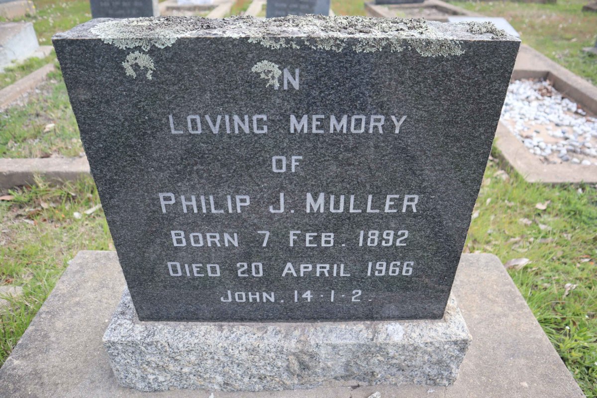 MULLER Philip J. 1892-1966