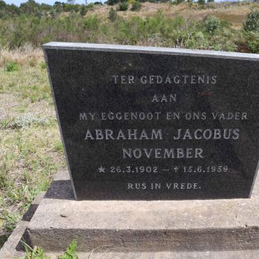 NOVEMBER Abraham Jacobus 1902-1959