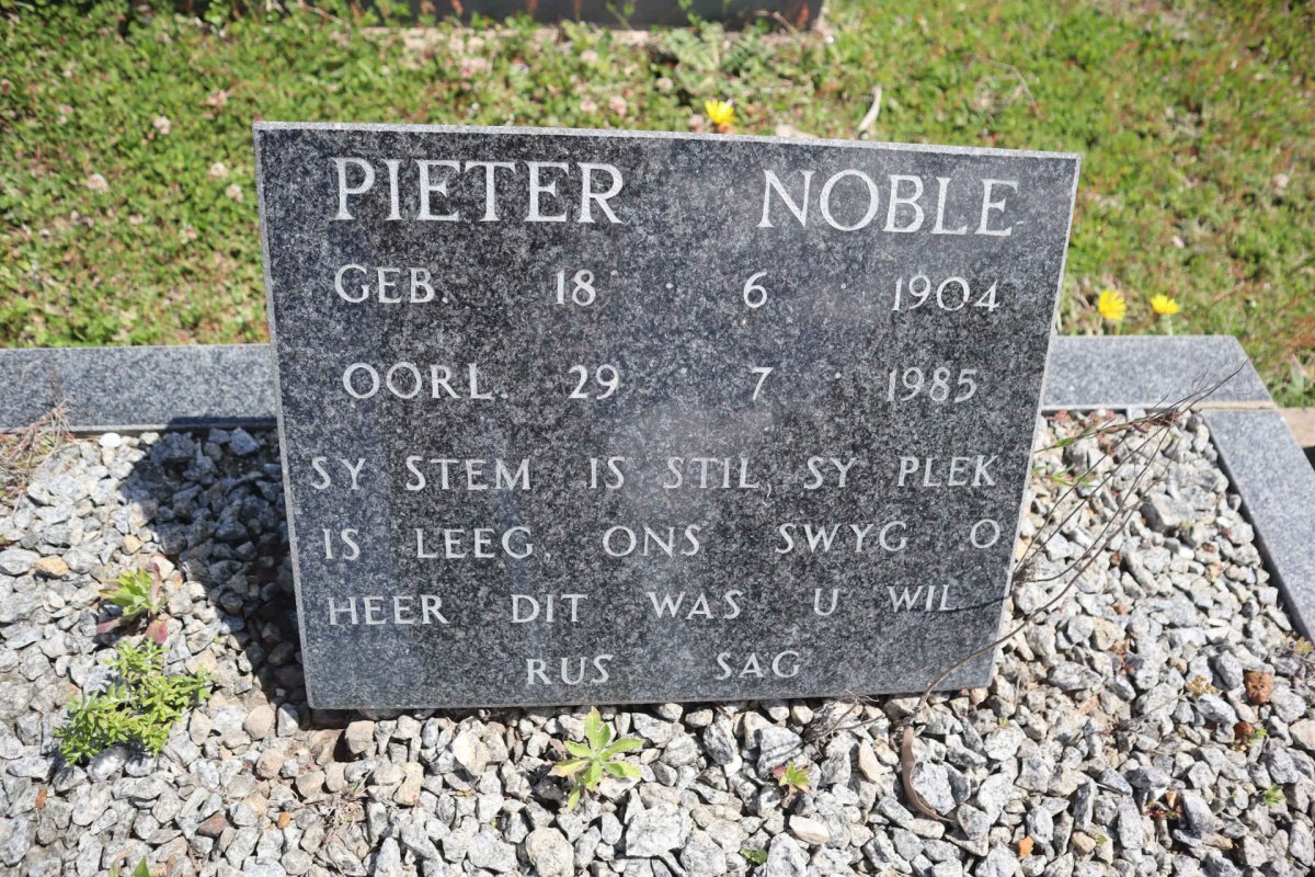 NOBLE Pieter 1904-1985
