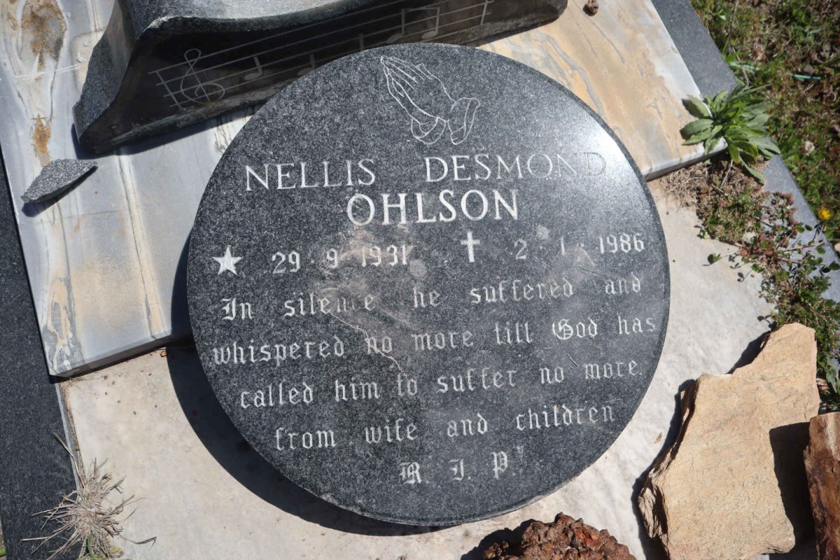 OHLSON Nellis Desmond 1931-1986