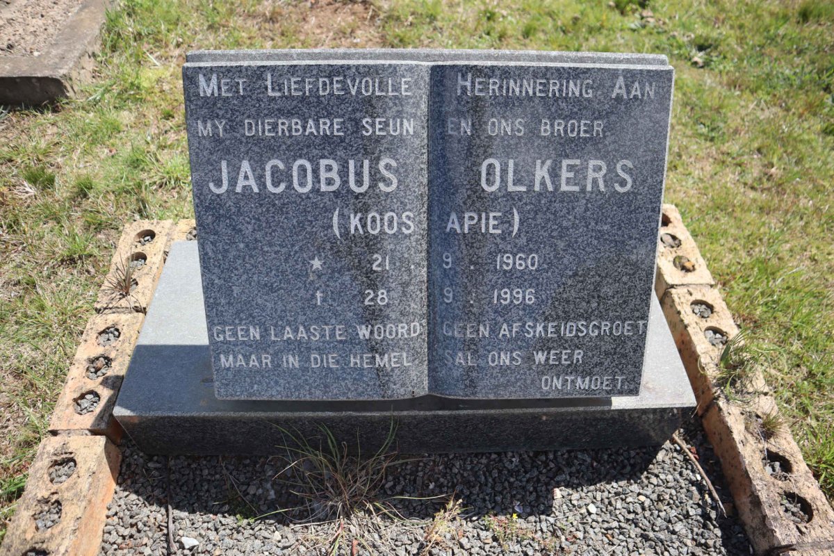 OLKERS Jacobus 1960-1996