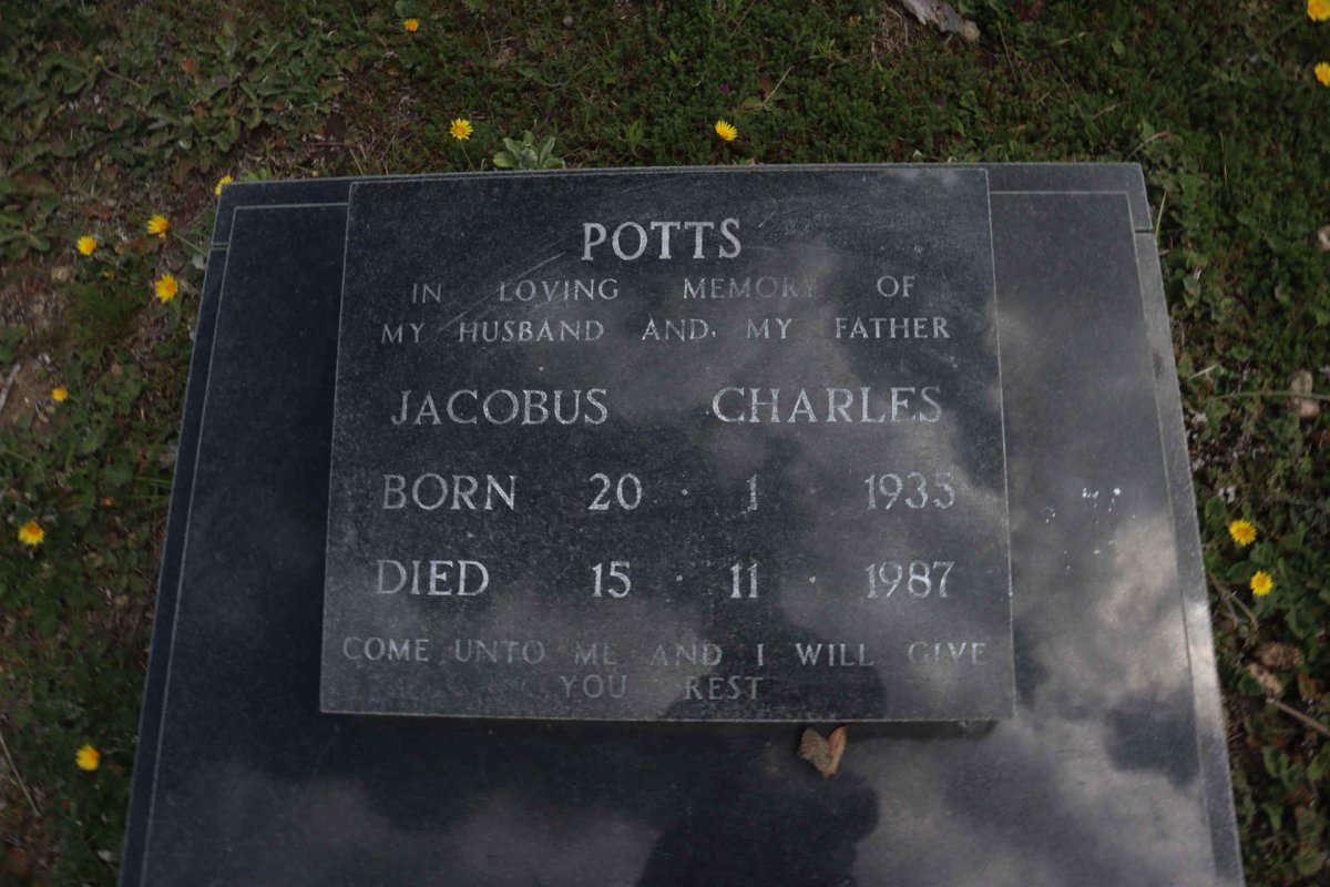 POTTS Jacobus Charles 1935-1987