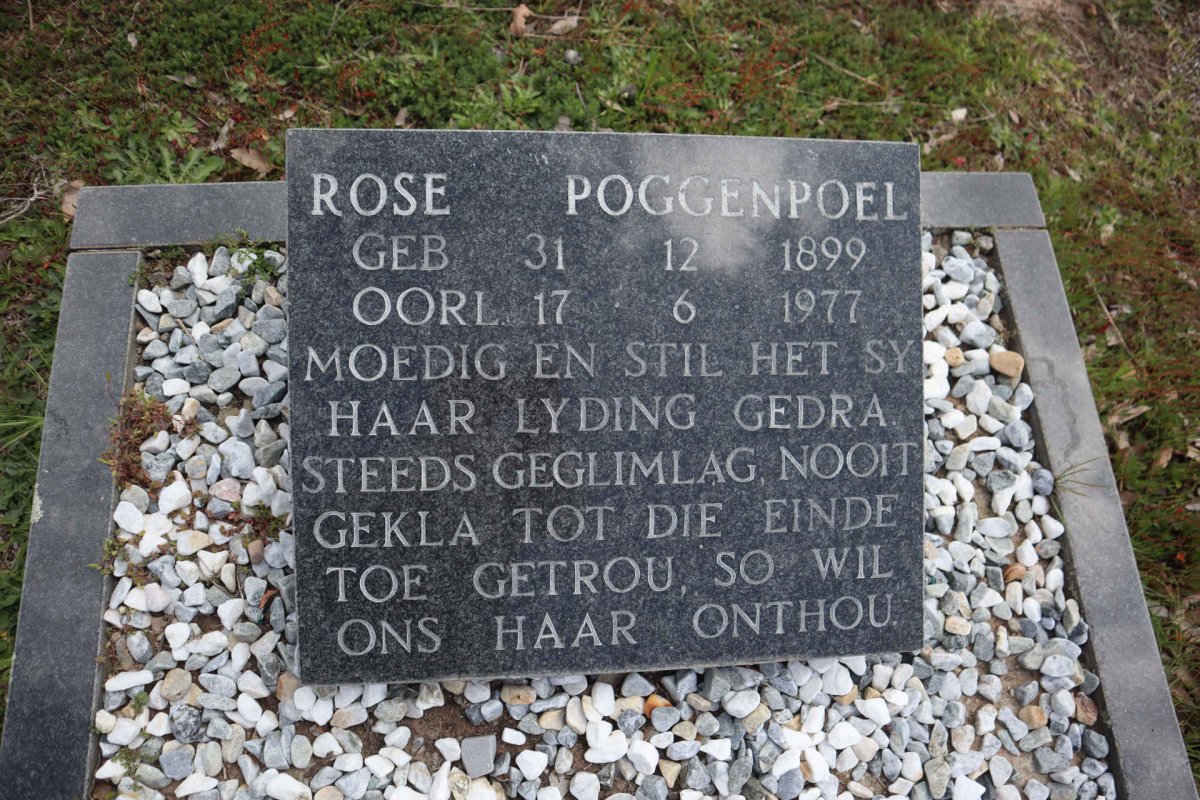 POGGENPOEL Rose 1899-1977