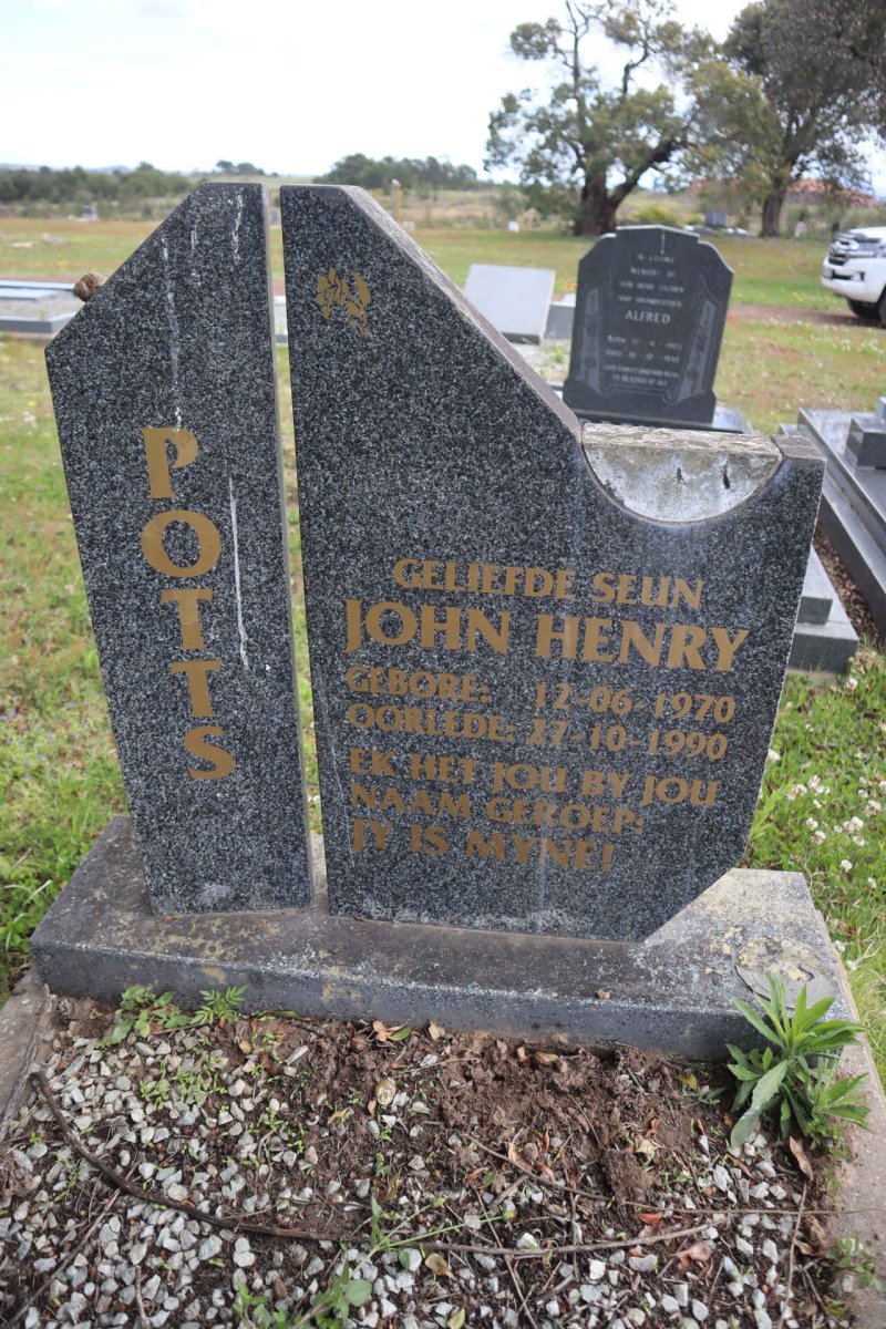 POTTS John Henry 1970-1990
