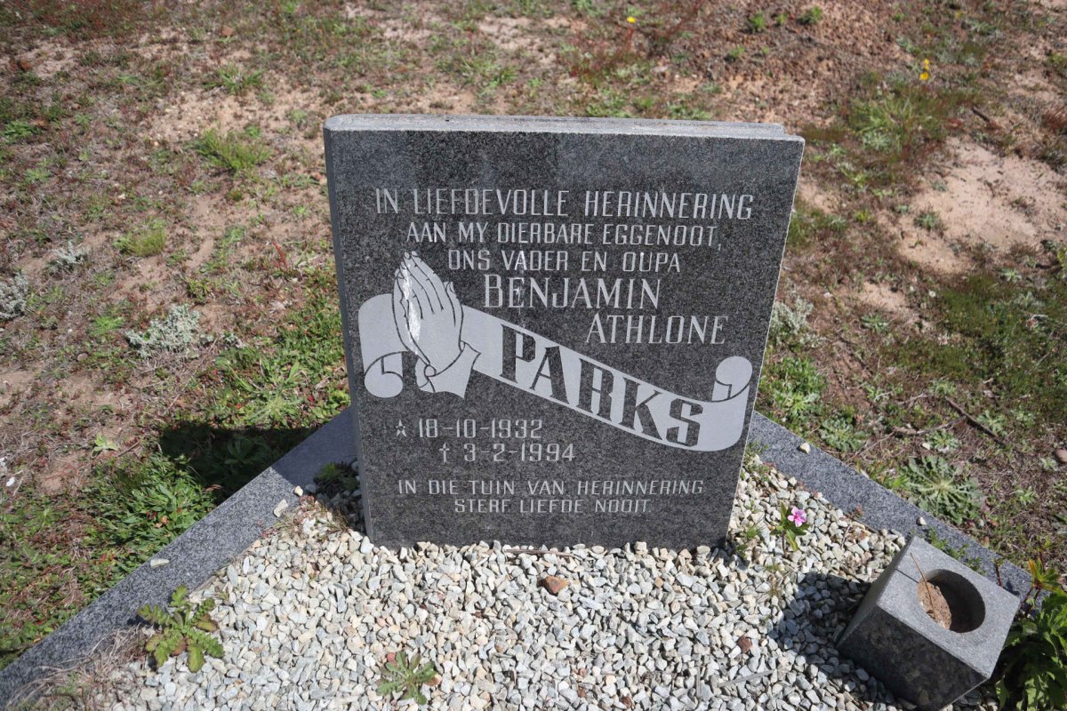 PARKS Benjamin Athlone 1932-1994