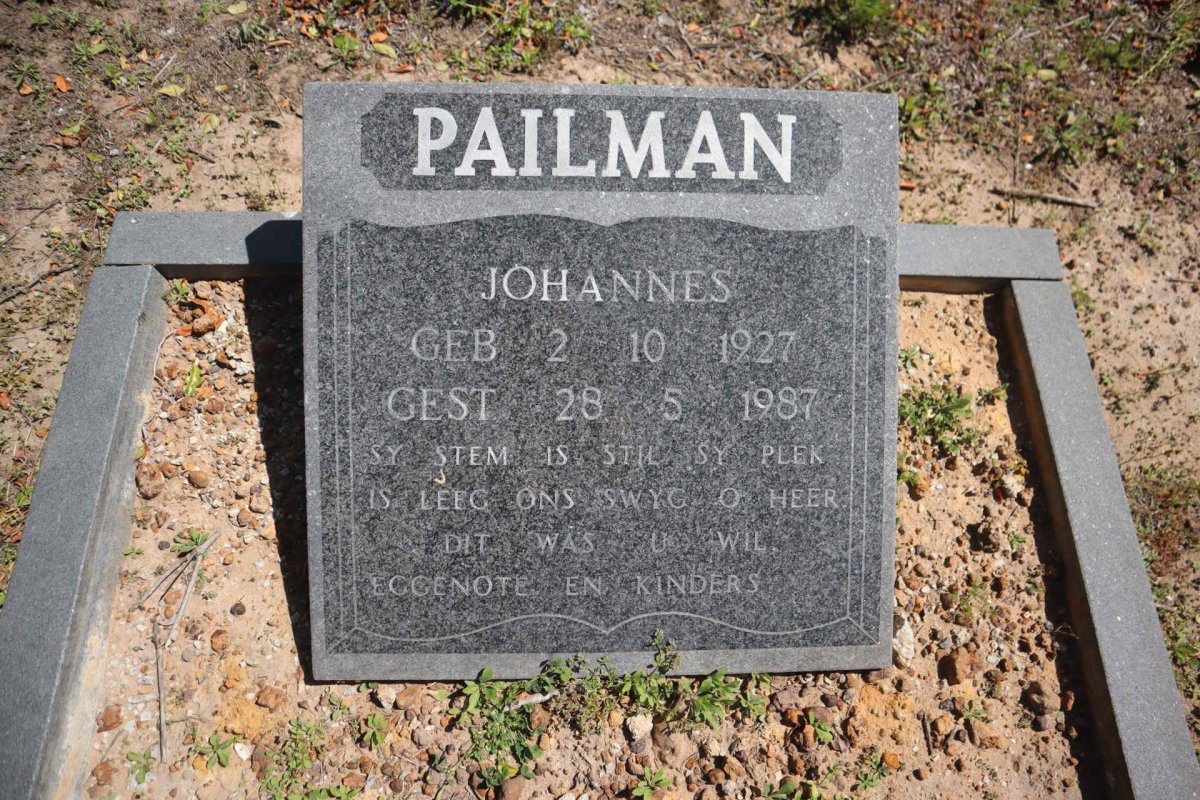 PAILMAN Johannes 1927-1987