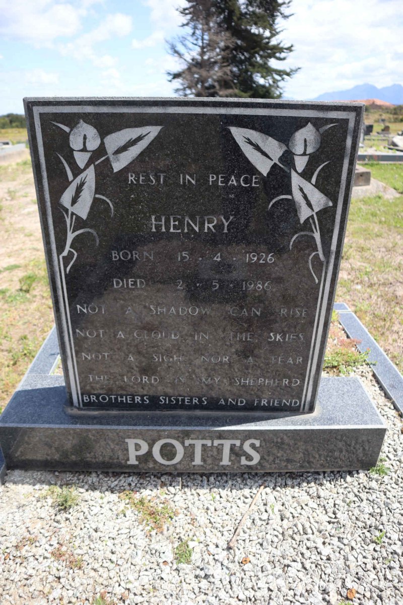 POTTS Henry 1926-1986