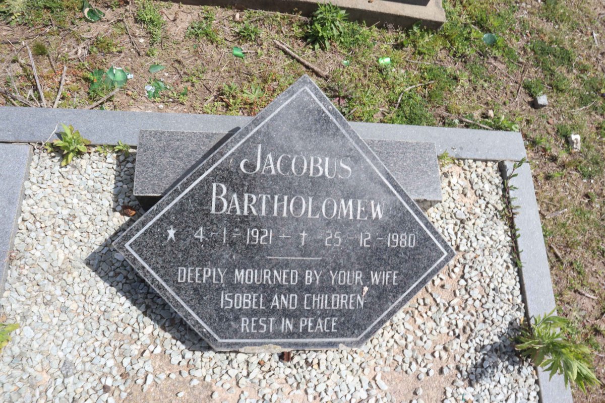 ROBERTS Jacobus Bartholomew 1921-1980 _1