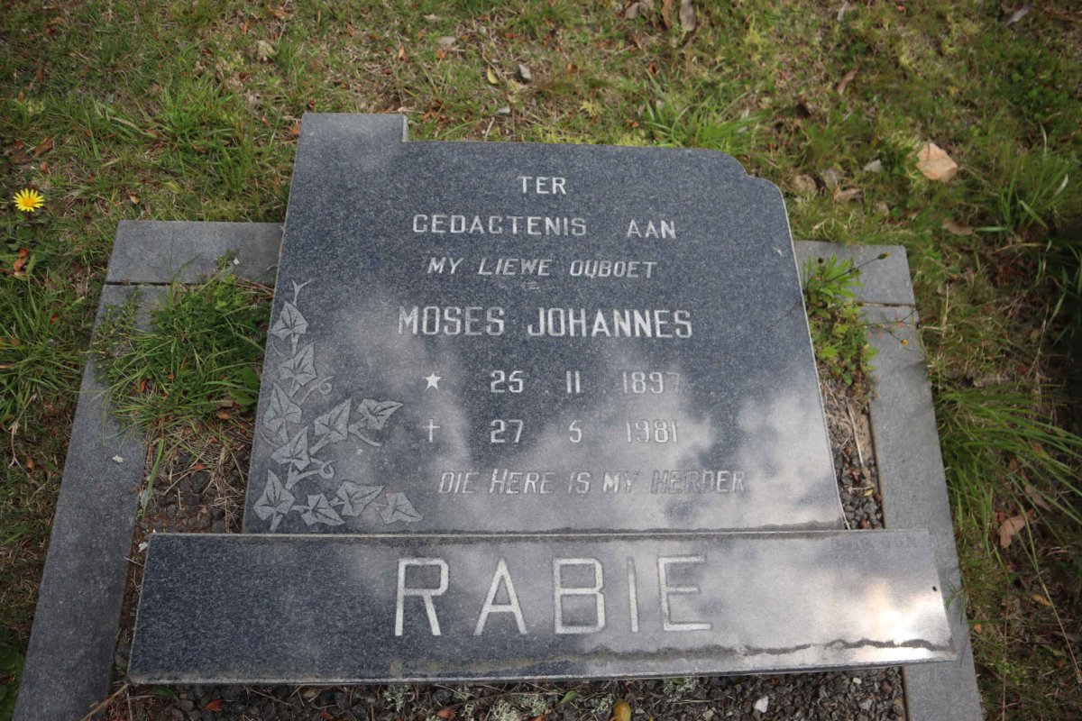 RABIE Moses Johannes 1897-1981