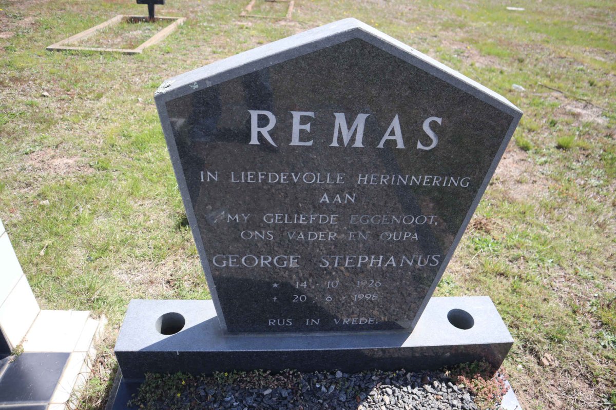 REMAS George Stephanus 1926-1998