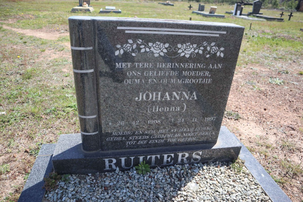 RUITERS Johanna 1908-1997