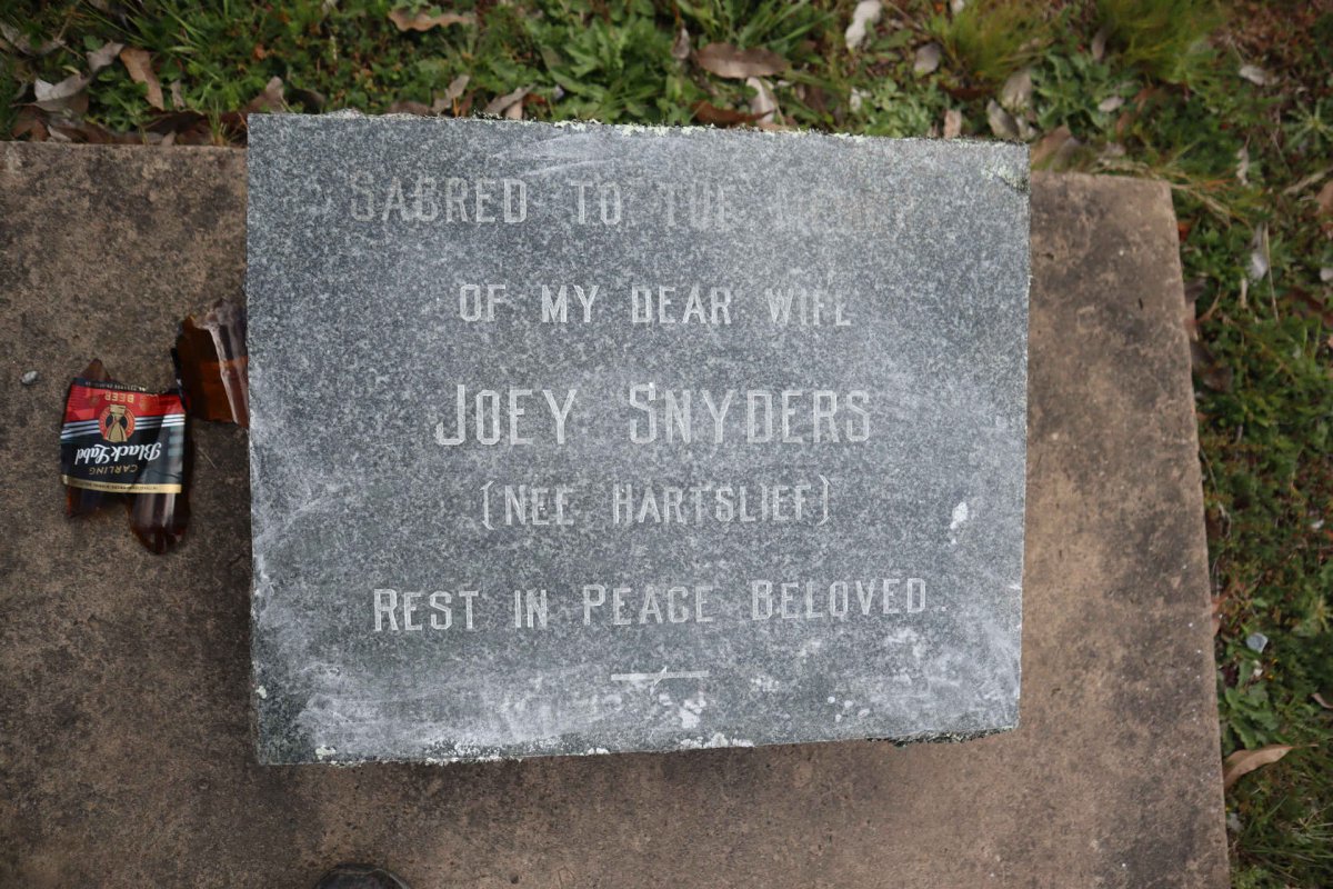 SNYDERS Joey nee HARTSLIEF